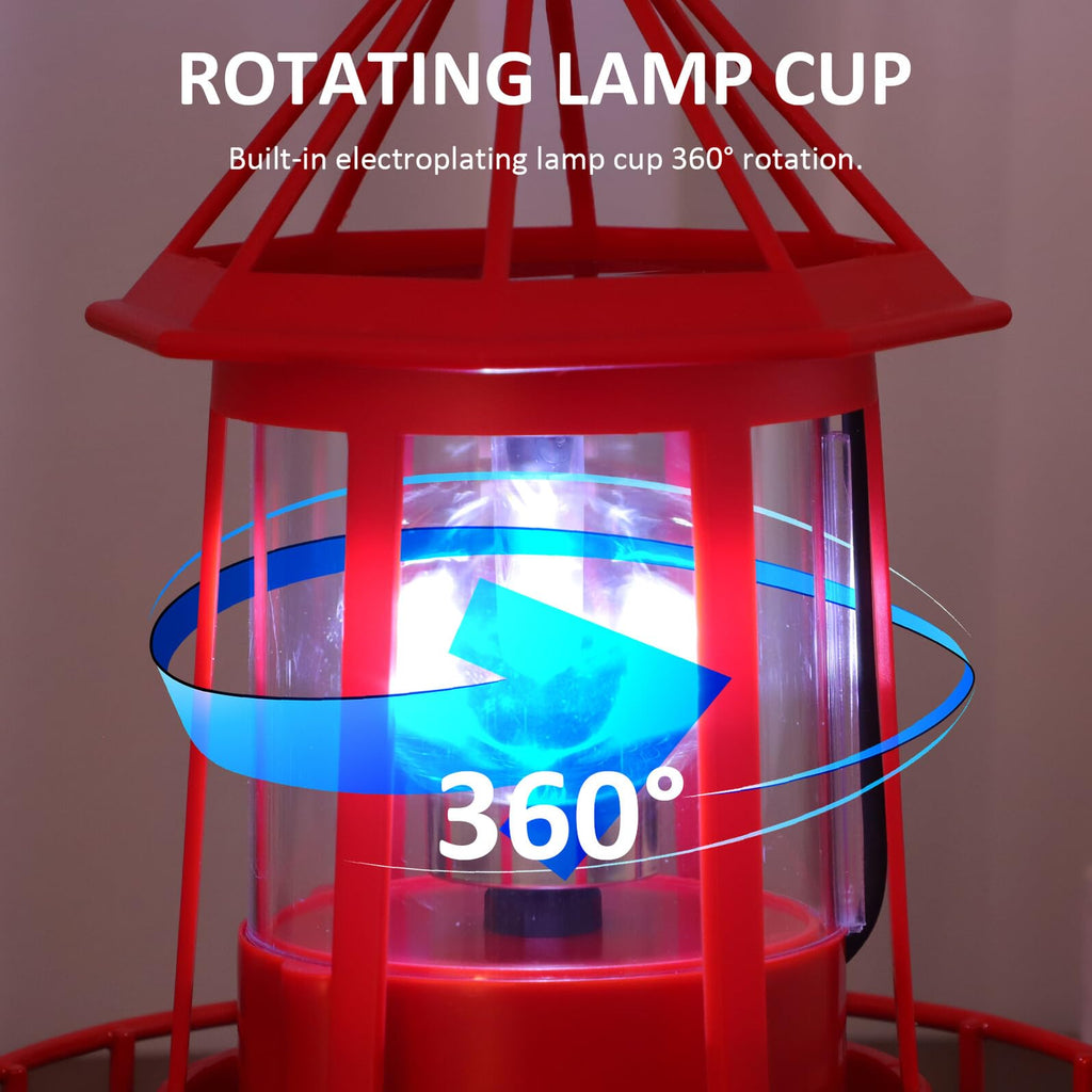Solar Rotating Lighthouse Landscape Light Q762779