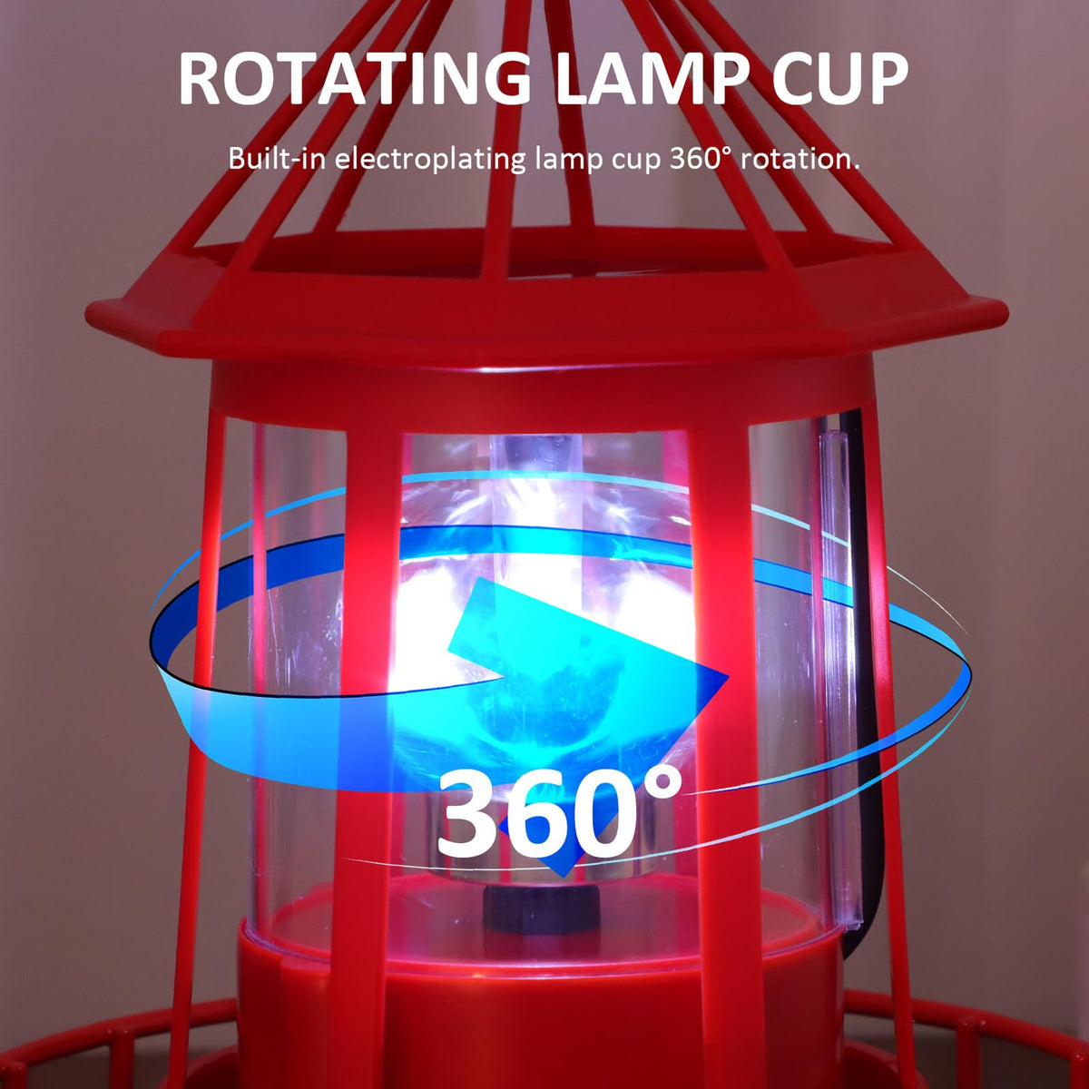 Solar Rotating Lighthouse Landscape Light Q762779