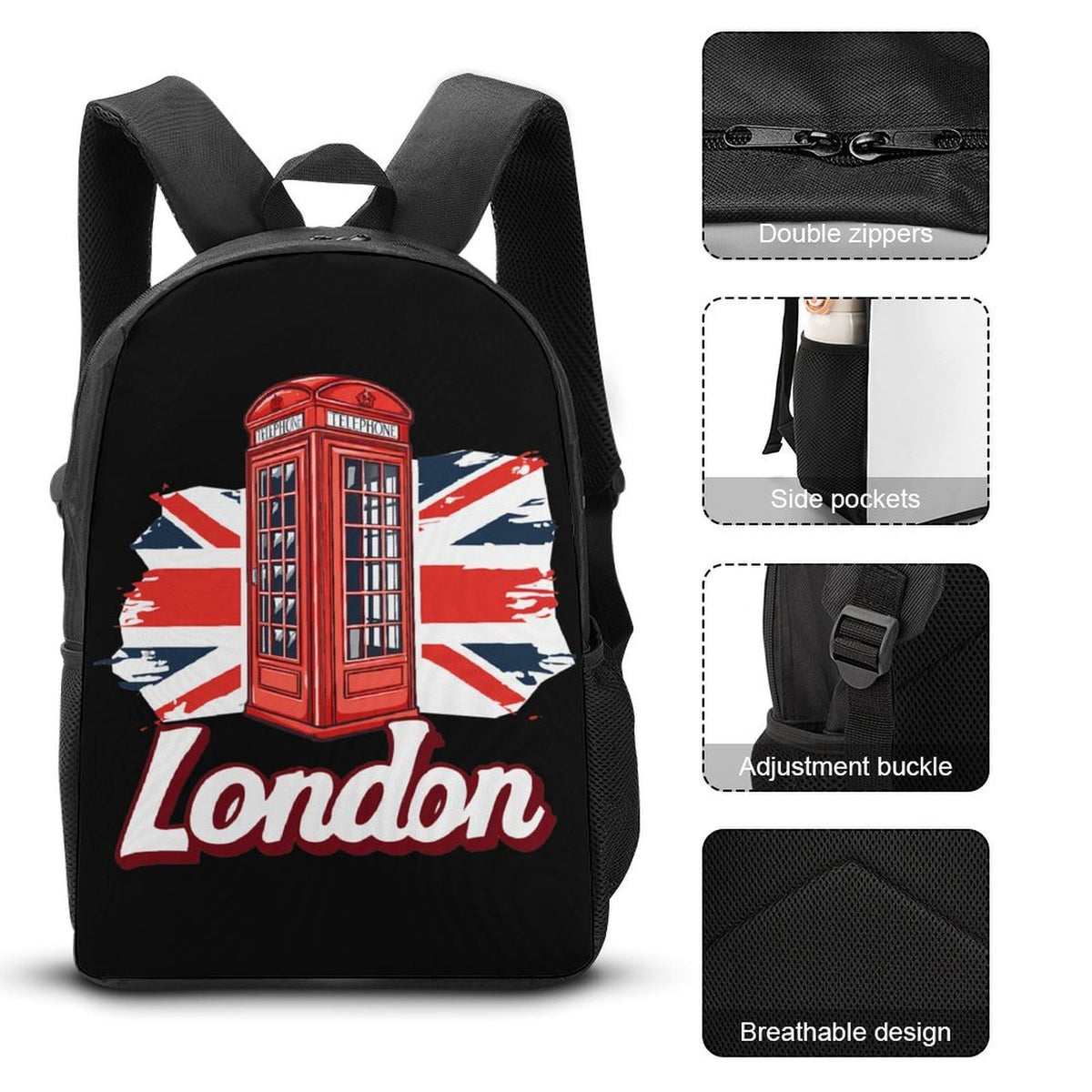 Backpack with Lunch Box Pencil Case Y352