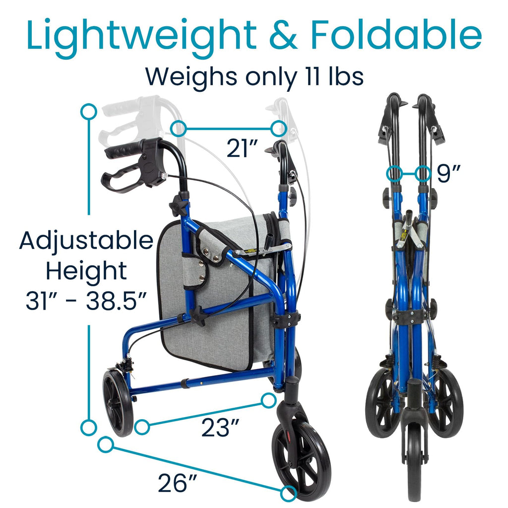 3 Wheel Foldable Walker T163