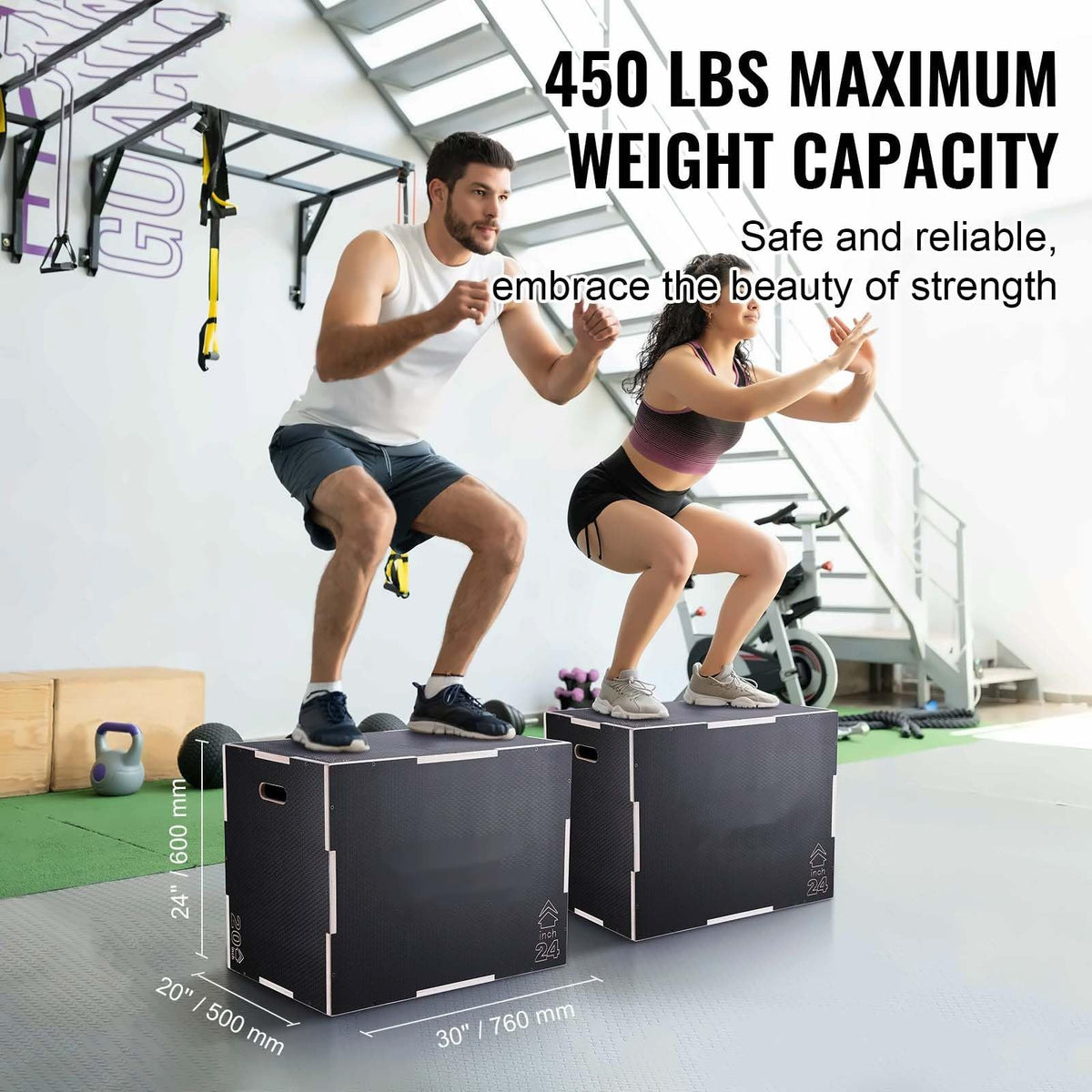 3 in 1 Wooden Plyo Box Z6295