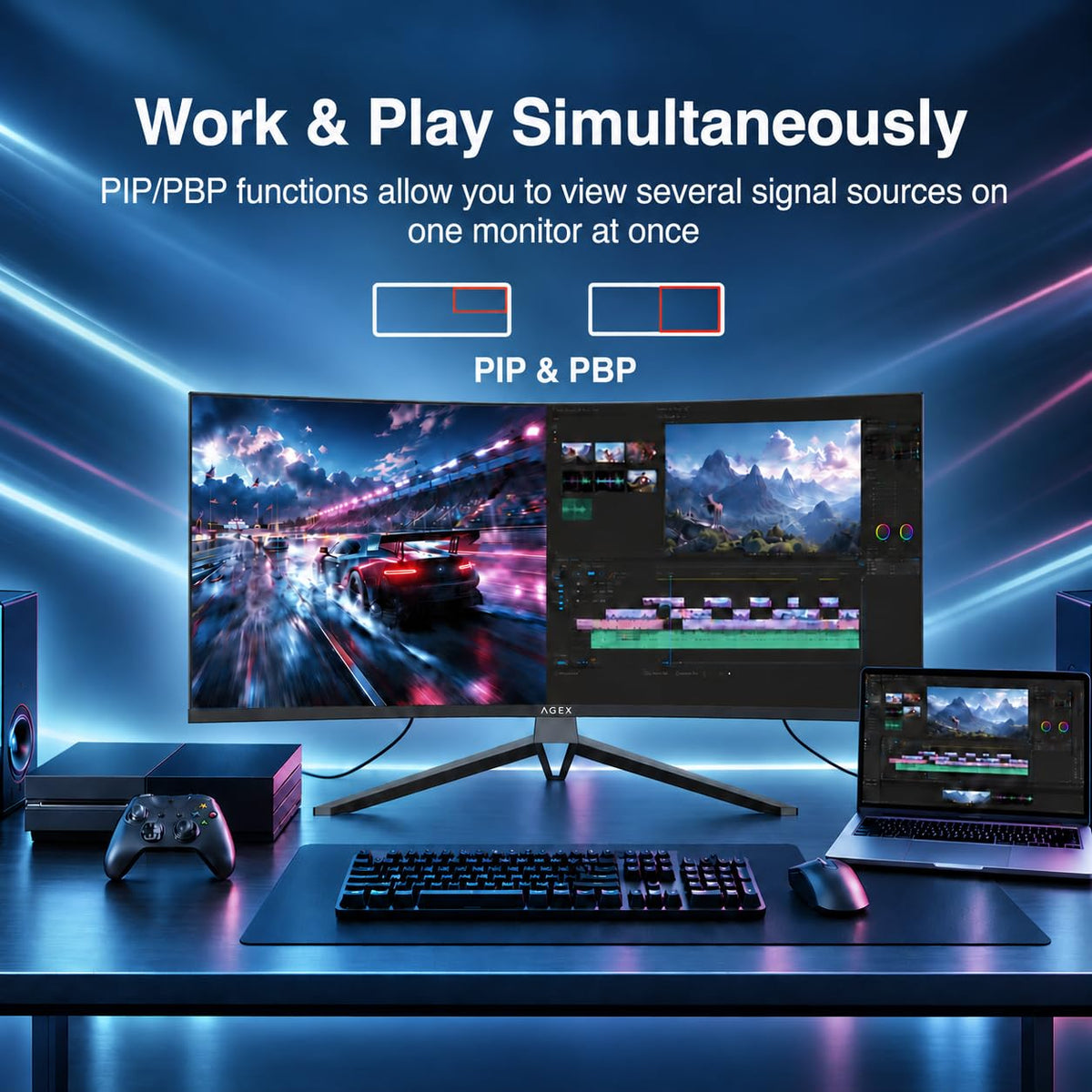 34 Inch WQHD 2K Ultrawide Curved Gaming Monitor 240Hz Q425198