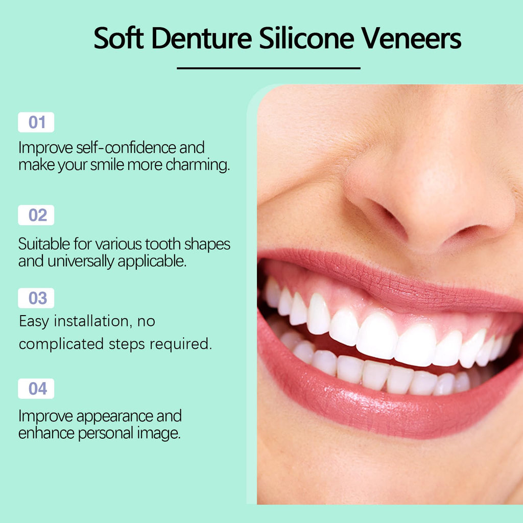 Soft Denture Silicone Veneers, Upper and Lower Denture Set C48884