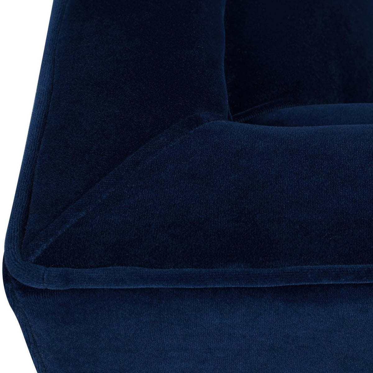 84" Navy Blue Velvet Tufted Sofa U24826