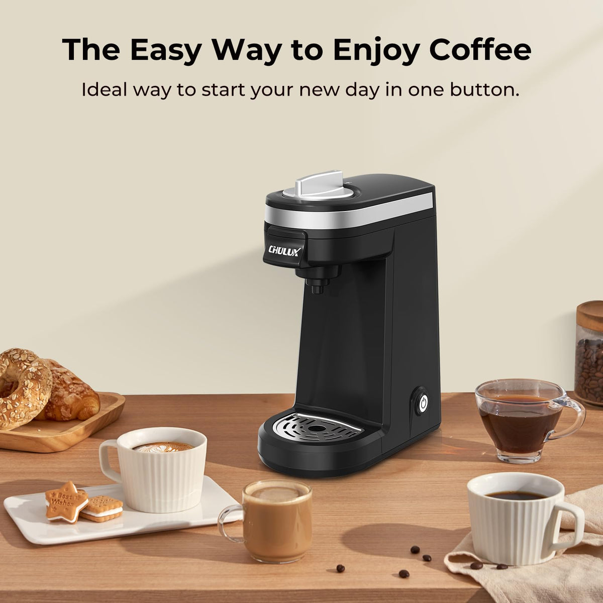 Black Mini Single Serve Coffee Maker S628