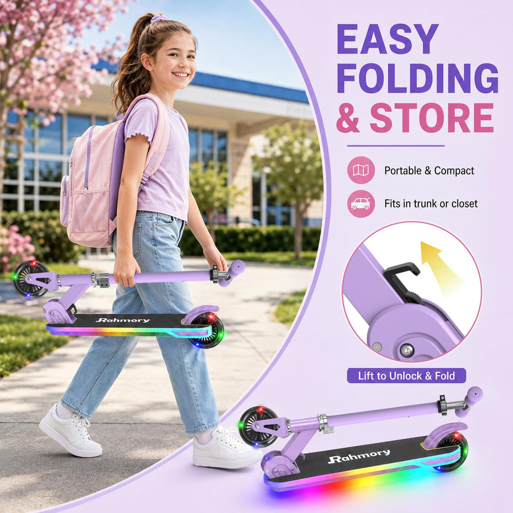 Light-Up 2 Wheel Kids Scooter J6447