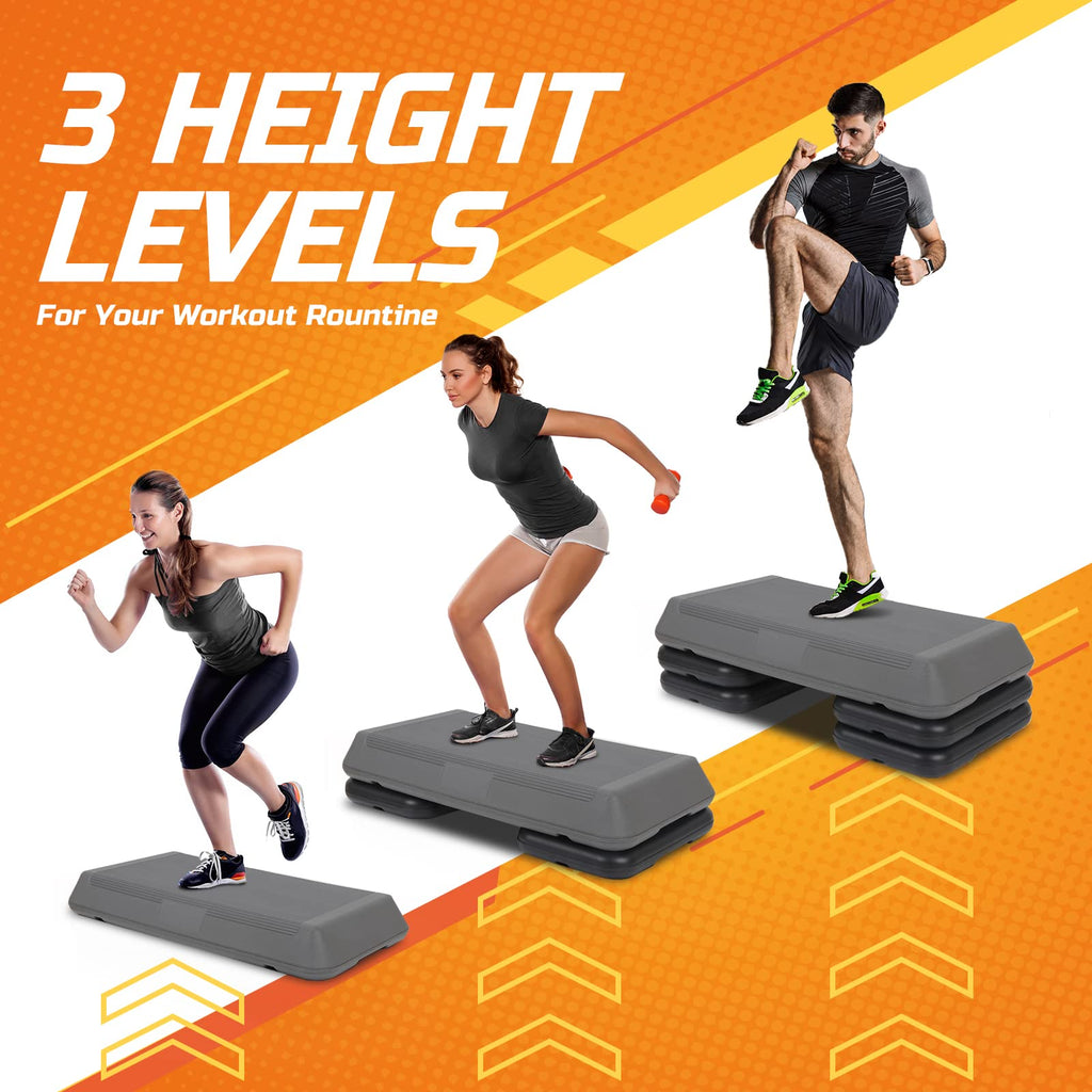 28.5'' Exercise Aerobic Step Platform with 4 Risers O833154