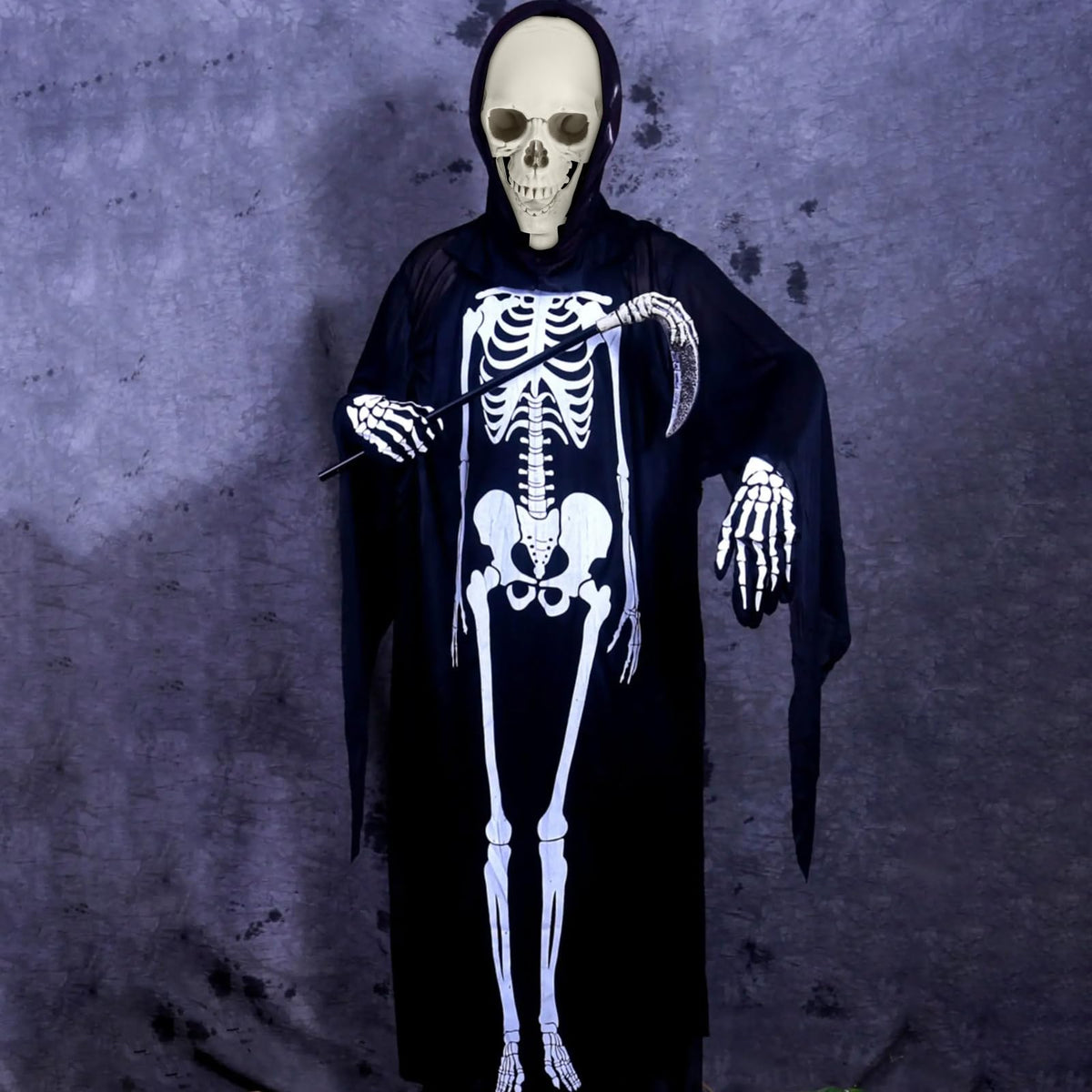 Halloween Skeleton Decoration 65inch Plastic Life Size S856871