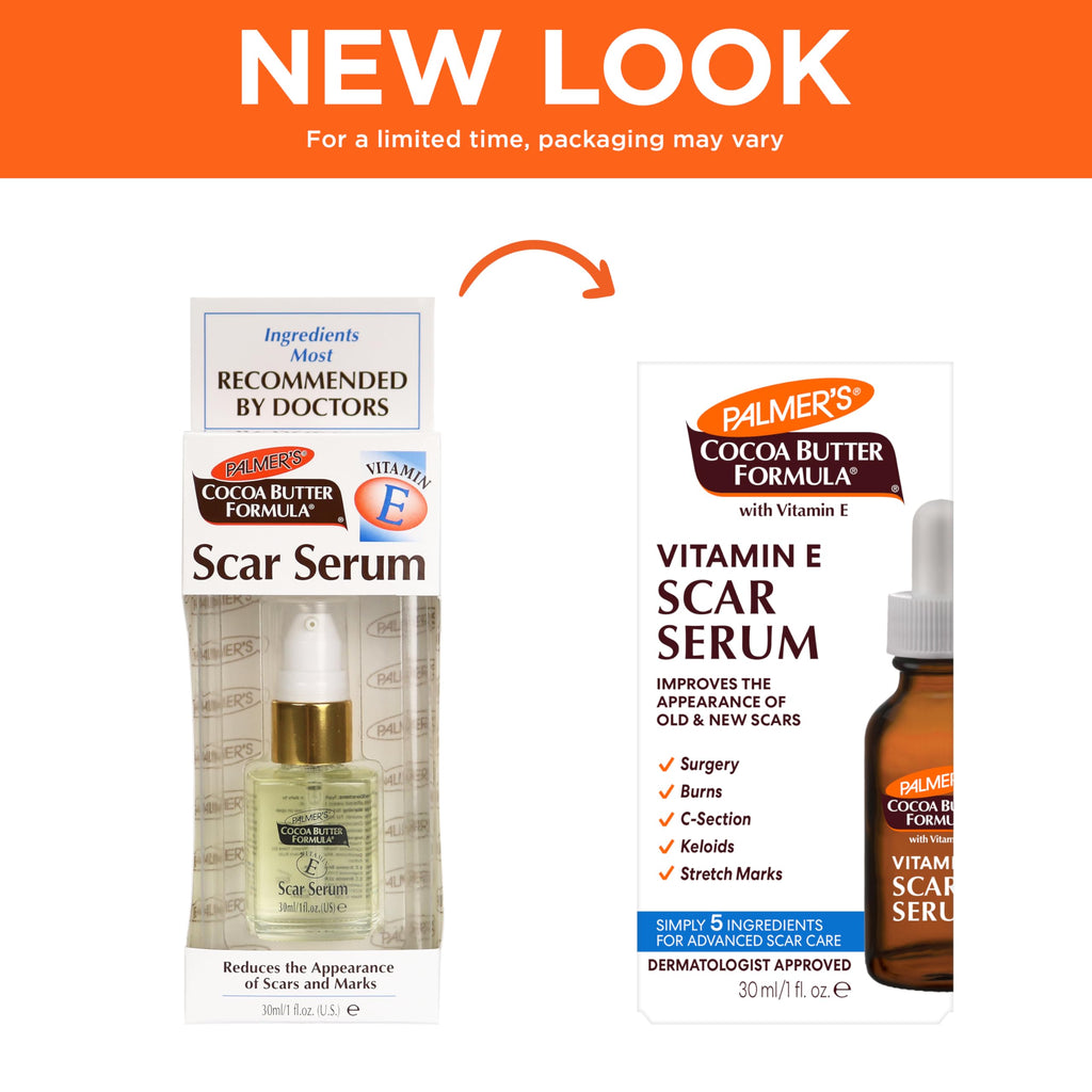 Fragrance Free Cocoa Butter Scar Serum with Vitamin E 1 Oz L9609