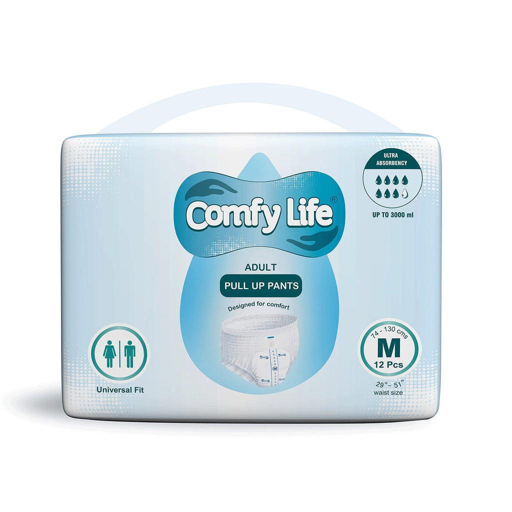 Adult Diaper Incontinence Pull Up Pants Medium Pack of 12 L4954