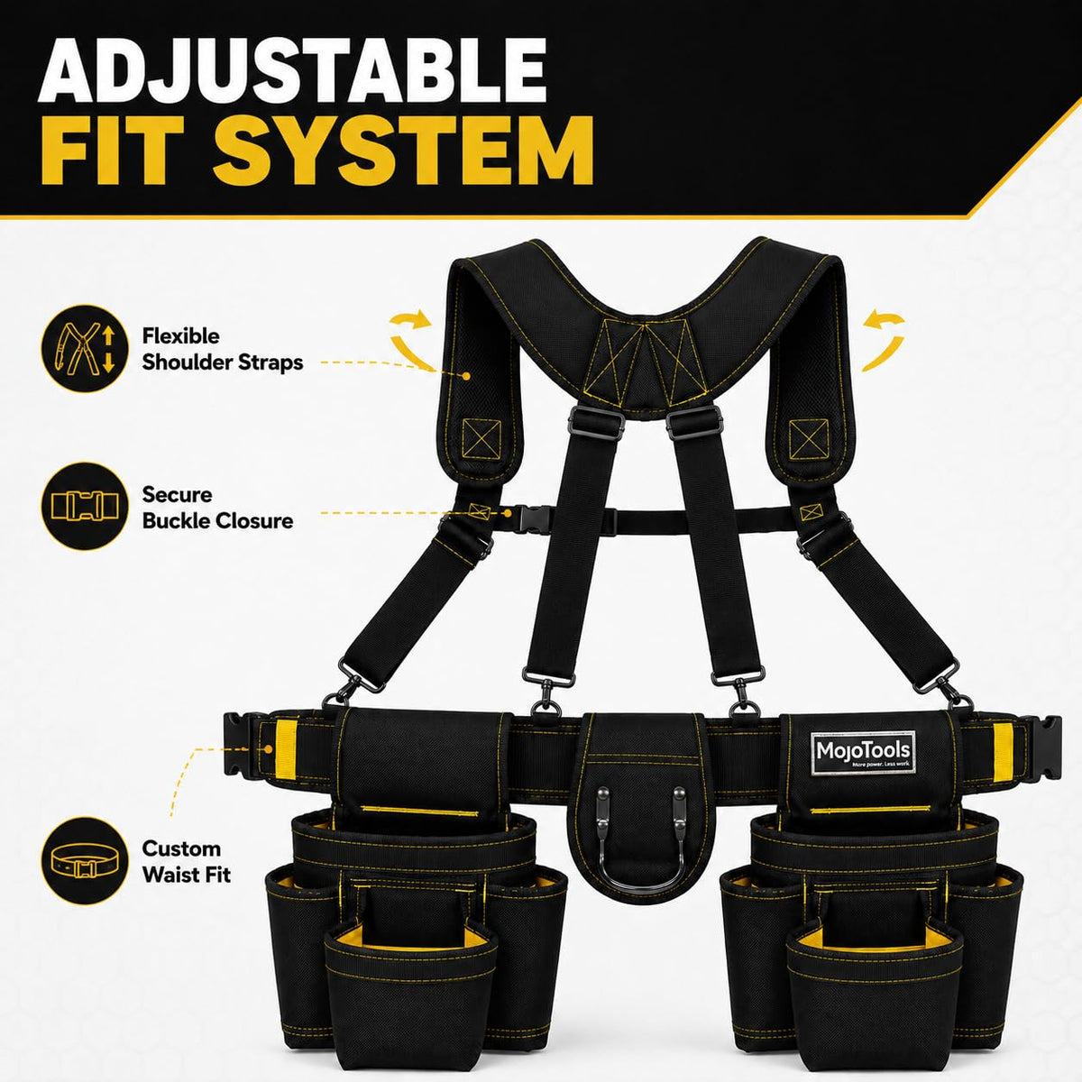 Heavy Duty Tool Belt with Suspenders H9216
