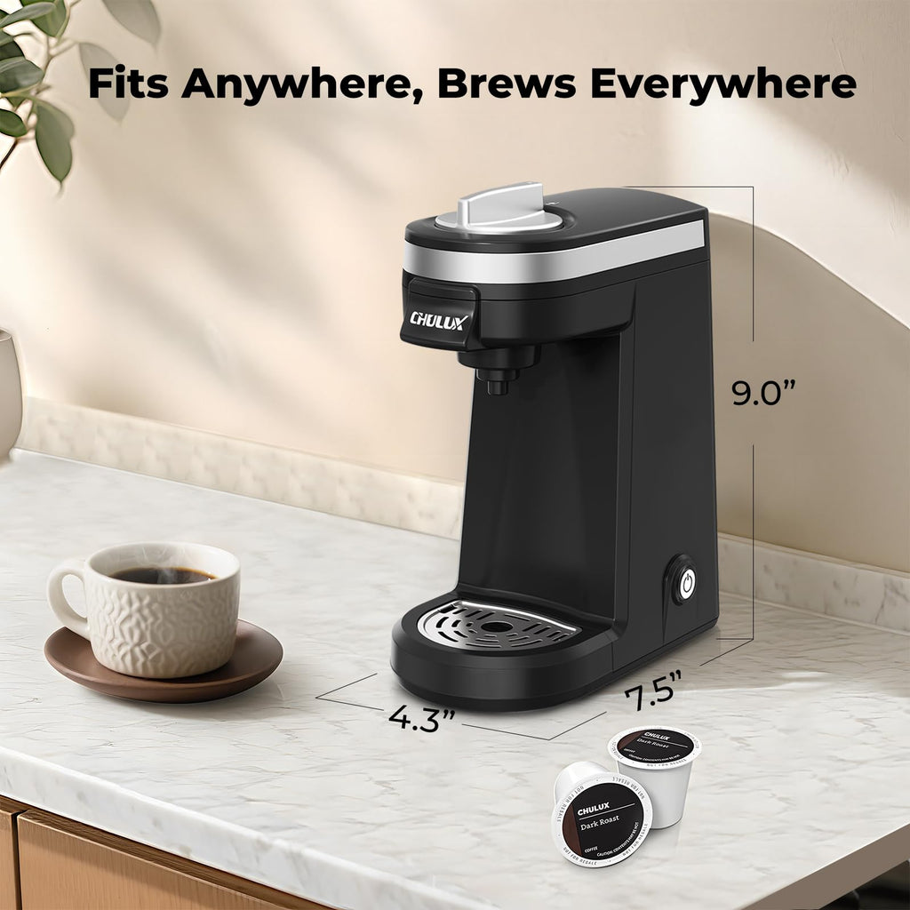 Black Mini Single Serve Coffee Maker S628