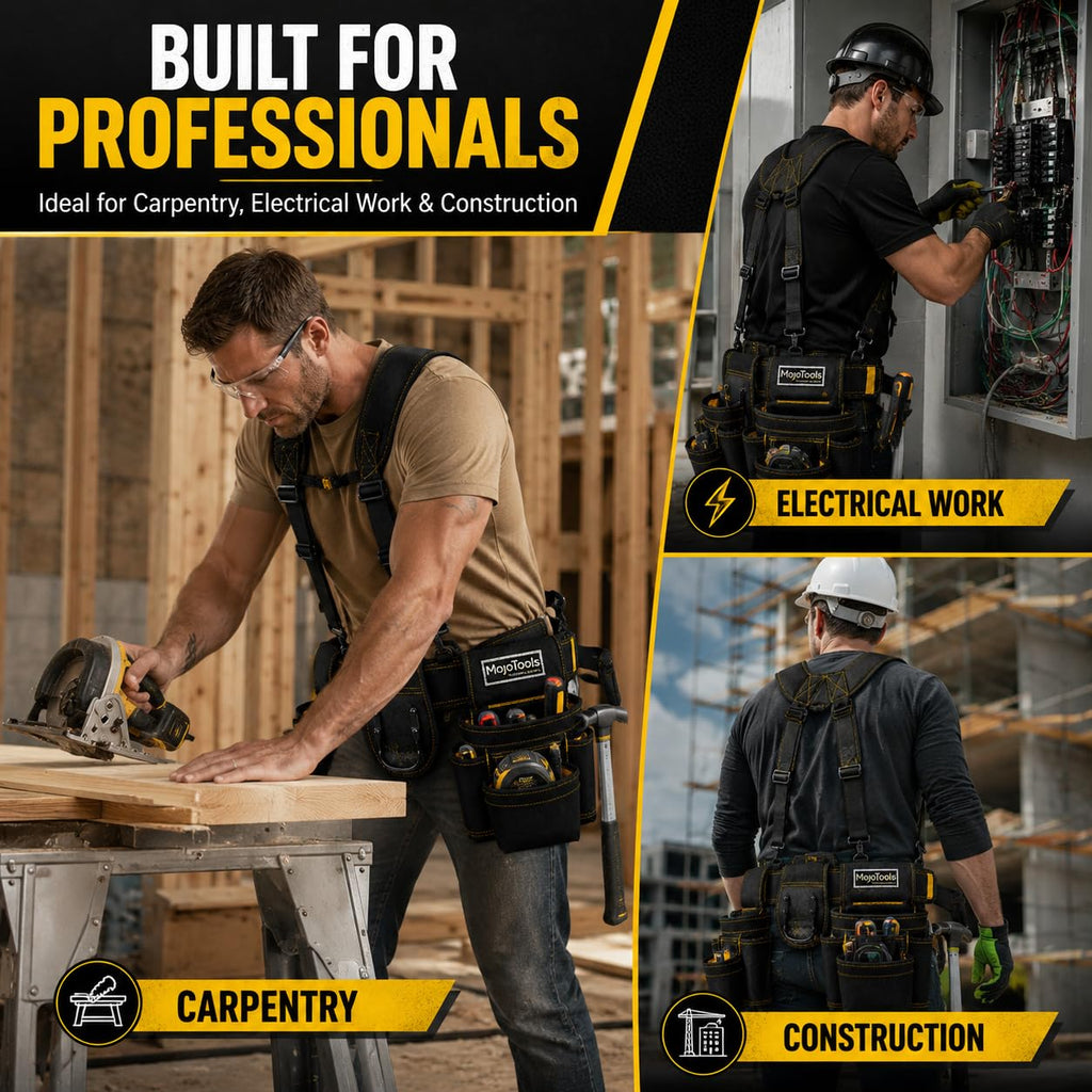 Heavy Duty Tool Belt with Suspenders H9216