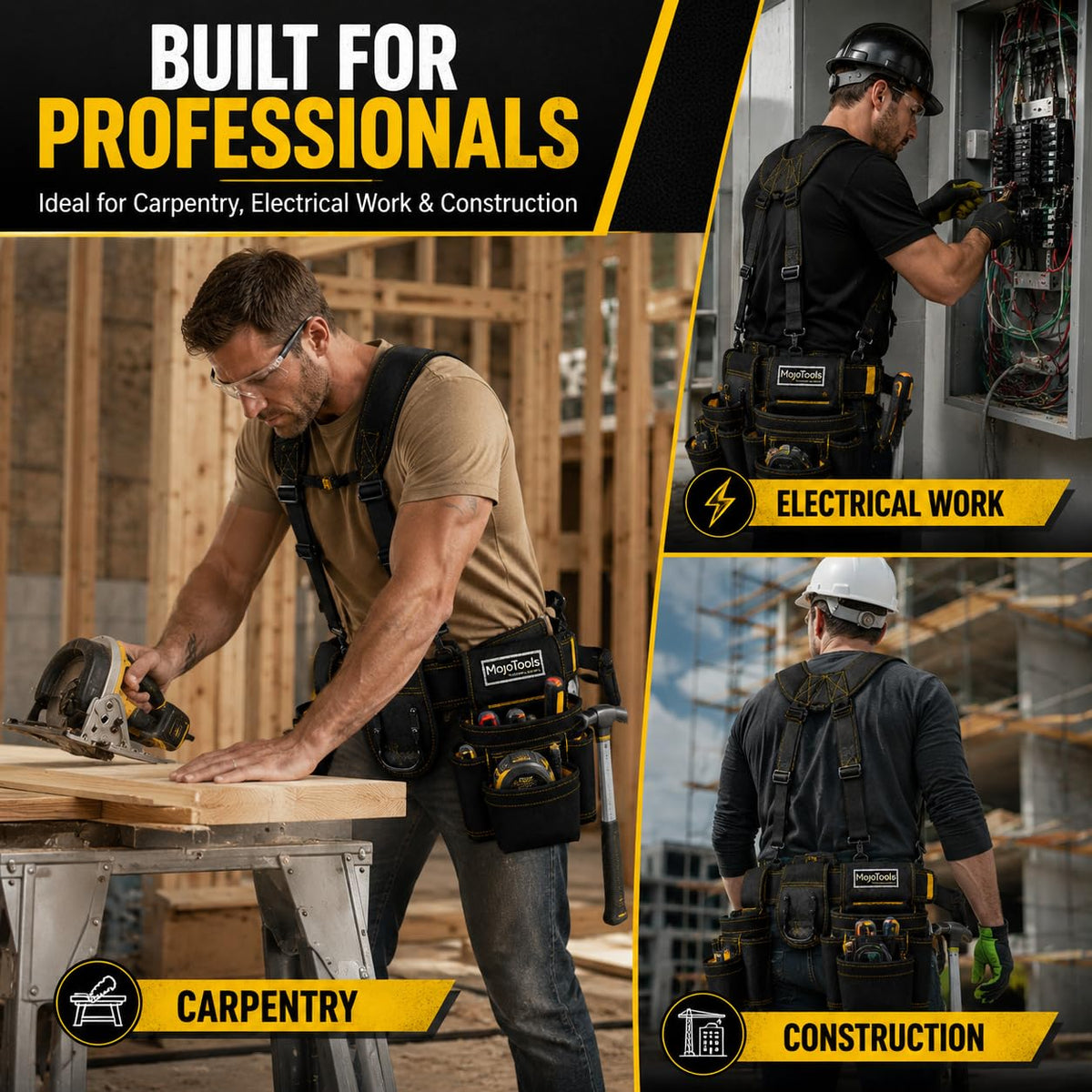 Heavy Duty Tool Belt with Suspenders H9216