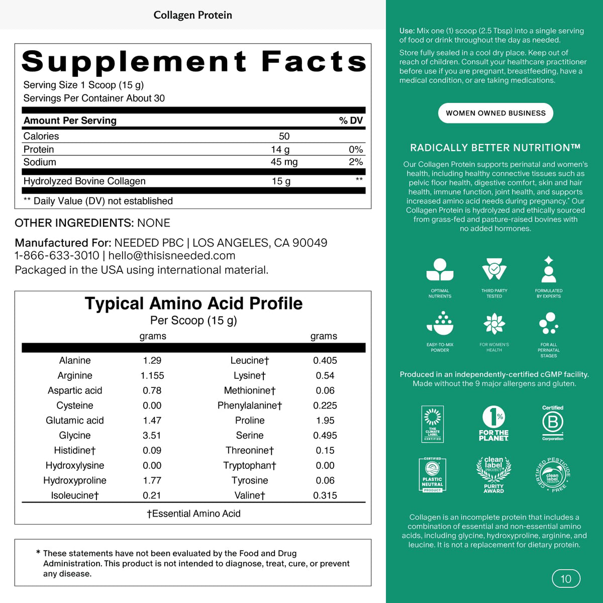 Hydrolyzed Collagen Protein Powder S427