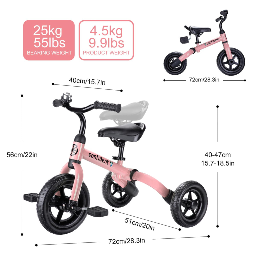 3 in 1 Folding Kids Tricycle S309