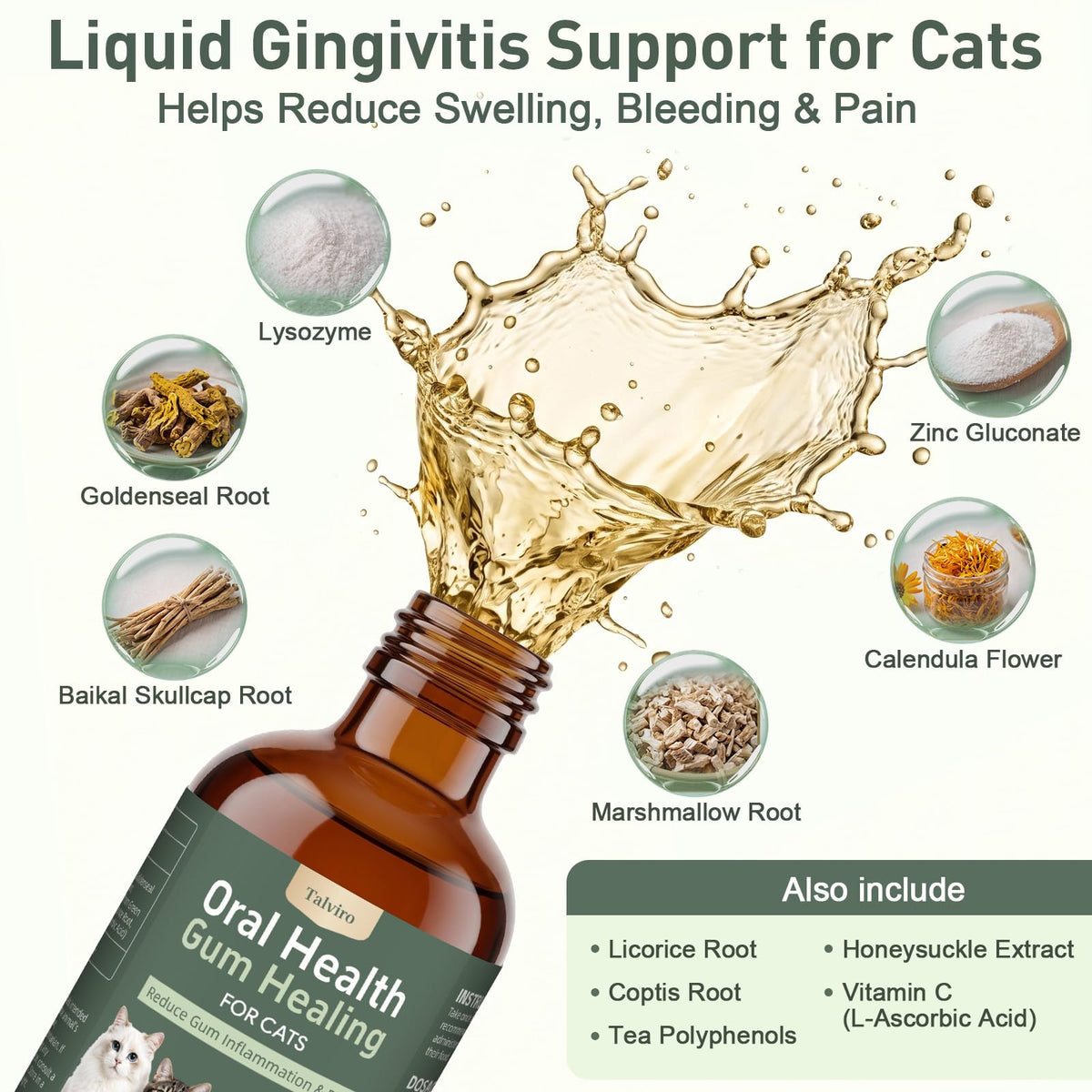 Natural Plant-Based Cat Oral Care K700