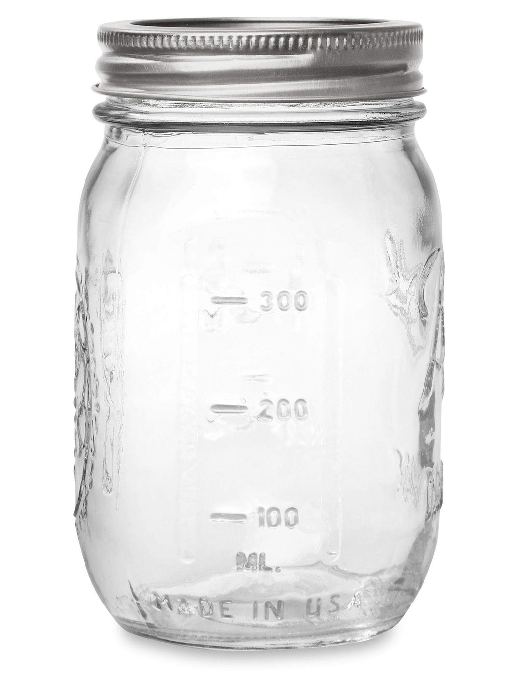 16 oz Regular Mouth Mason Jar with Lids and Bands (12 Units) E140450