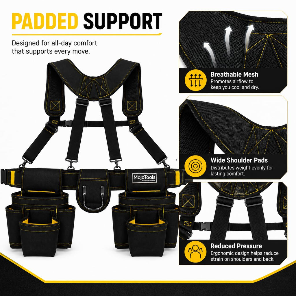 Heavy Duty Tool Belt with Suspenders H9216