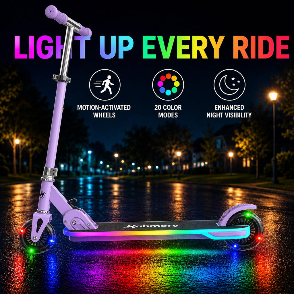 Light-Up 2 Wheel Kids Scooter J6447