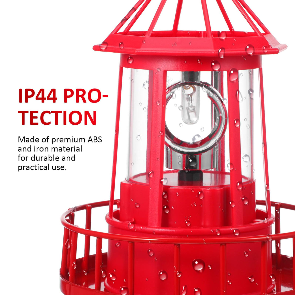 Solar Rotating Lighthouse Landscape Light Q762779