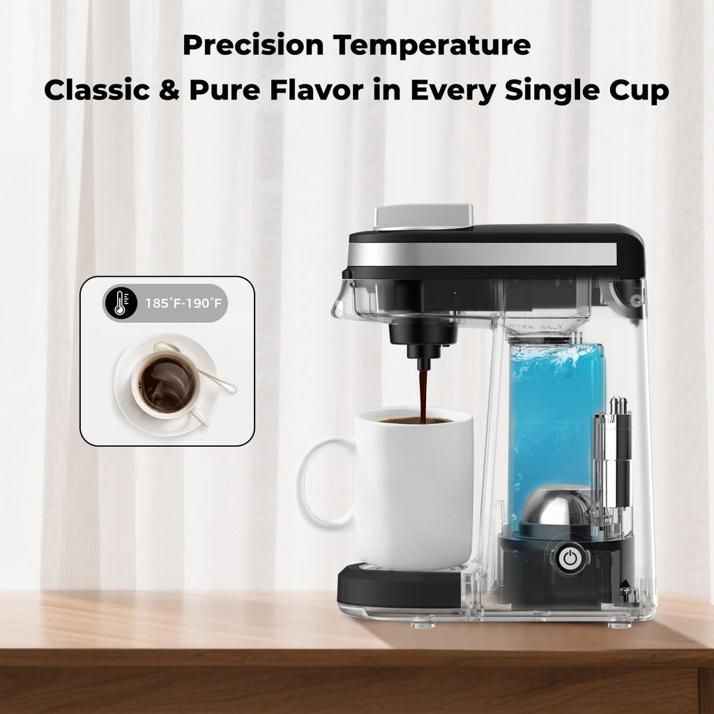 Black Mini Single Serve Coffee Maker S628