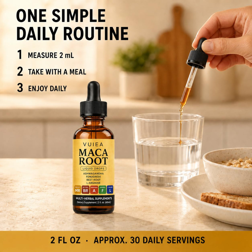 Maca Root Drops 5-in-1 Herbal Supplement 2 Fl Oz Z4104