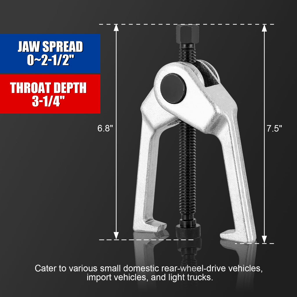 5pcs Ball Joint Separator Pitman Arm Puller Tie Rod End Tool Set H34790