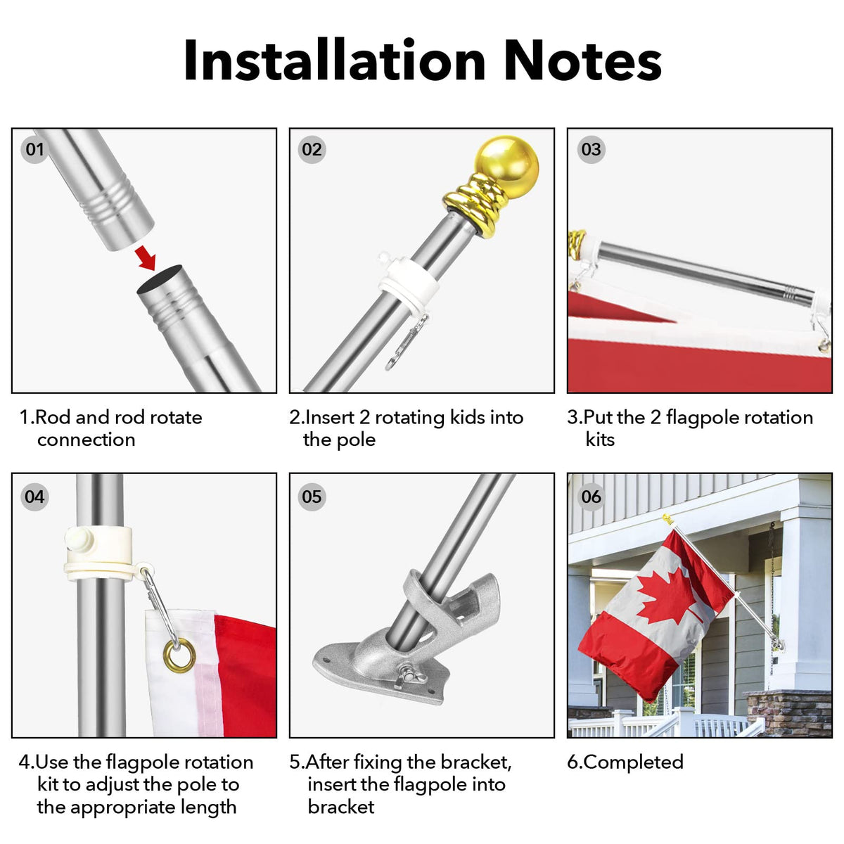 Aluminium Alloy Flag Pole Holder Bracket D977