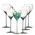 Hand Blown Crystal Cocktail Glasses Set of 6, 5.8Oz Clear U9678