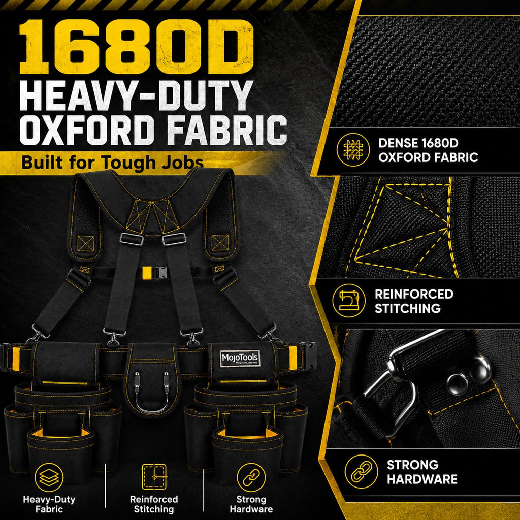 Heavy Duty Tool Belt with Suspenders H9216