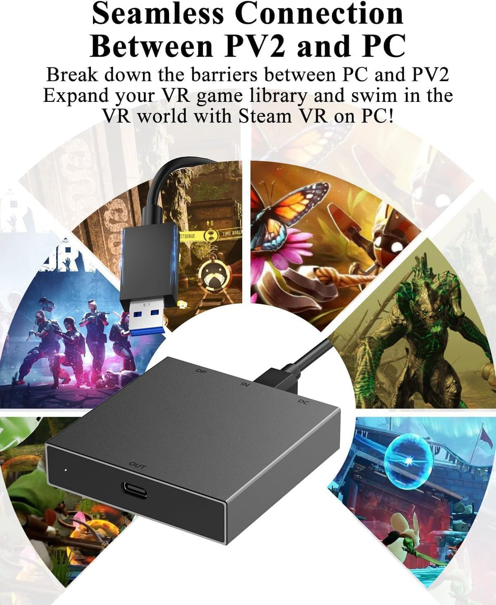 PC Adapter for VR2 Headset O489