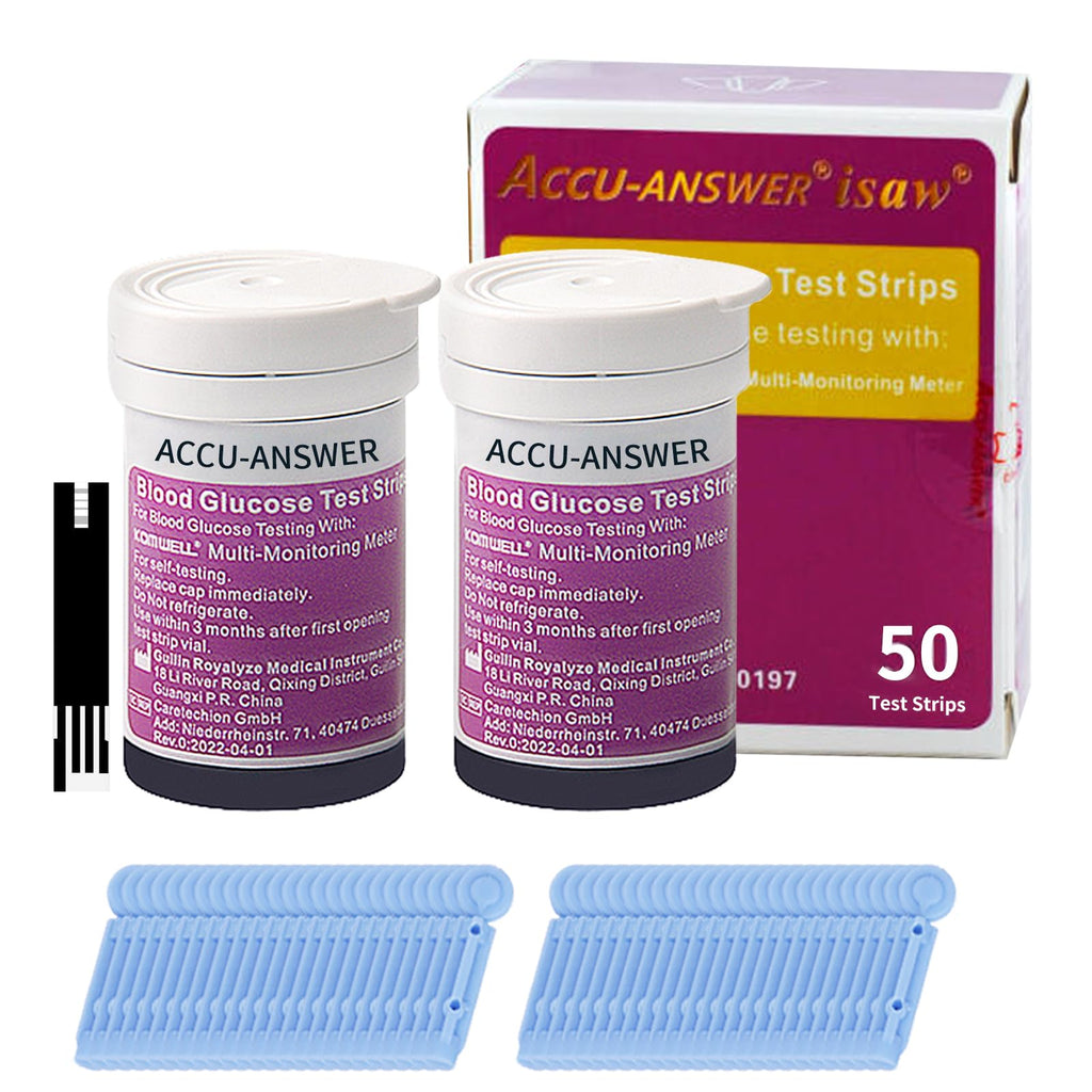 50 Test Sugar Test Strips with 50 Lancets N4371