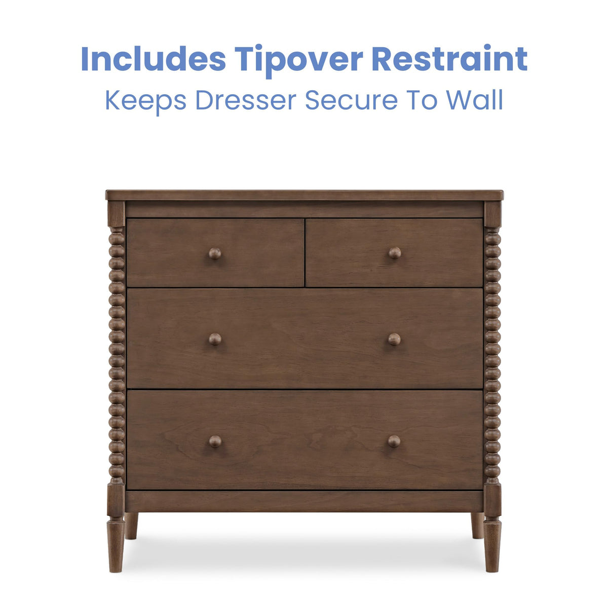 4 Drawer Dresser with Changing Top T34548