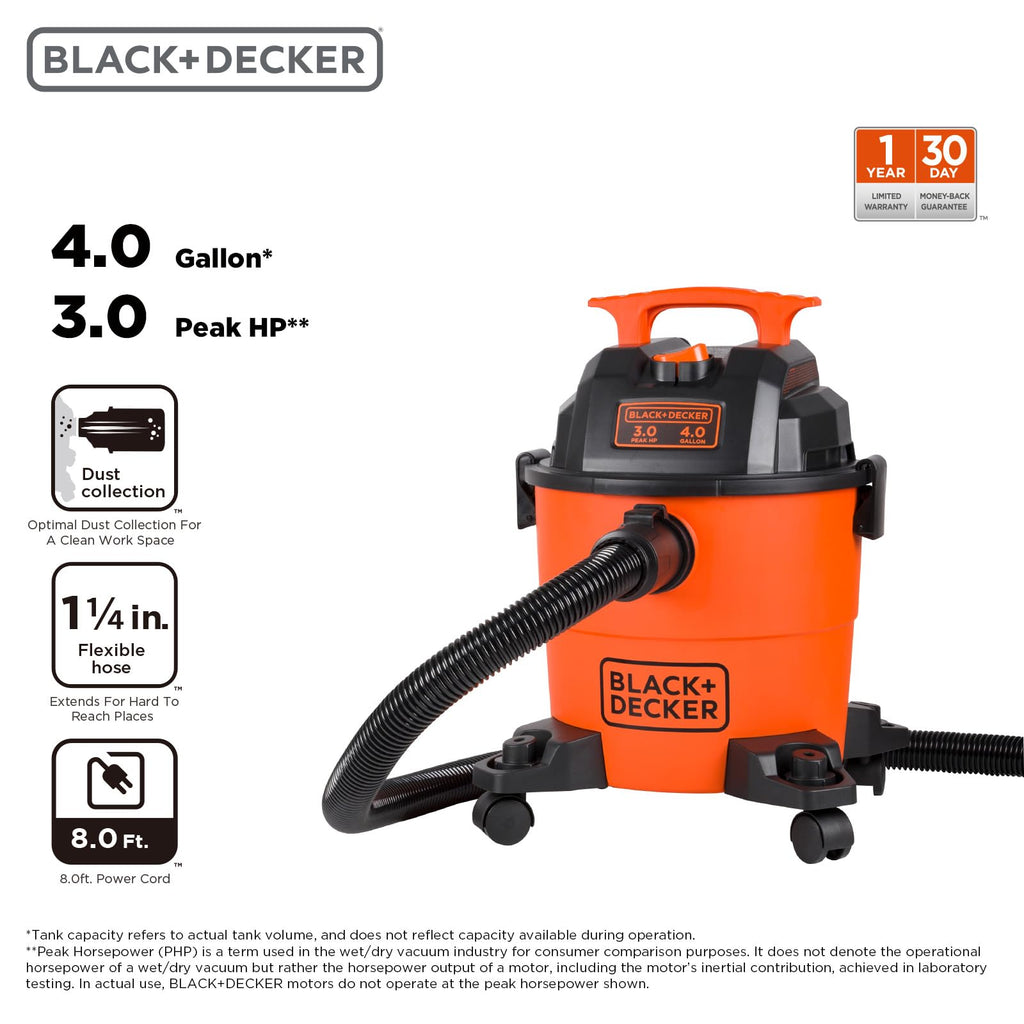 4 Gallon 3-in-1 Wet and Dry Shop Vacuum O246472