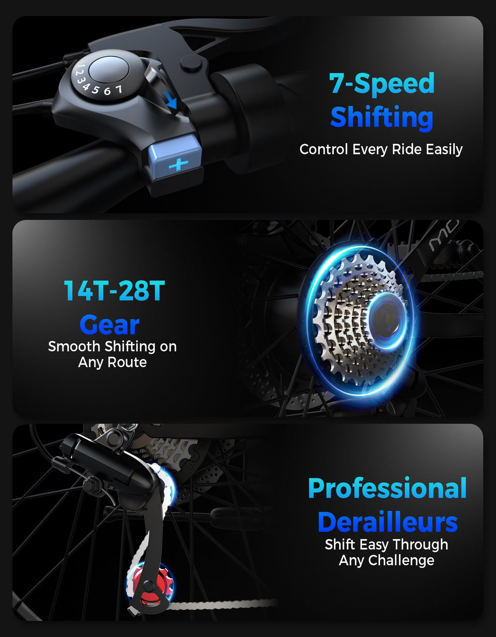 7-Speed 26" Tire Electric Bike L13155