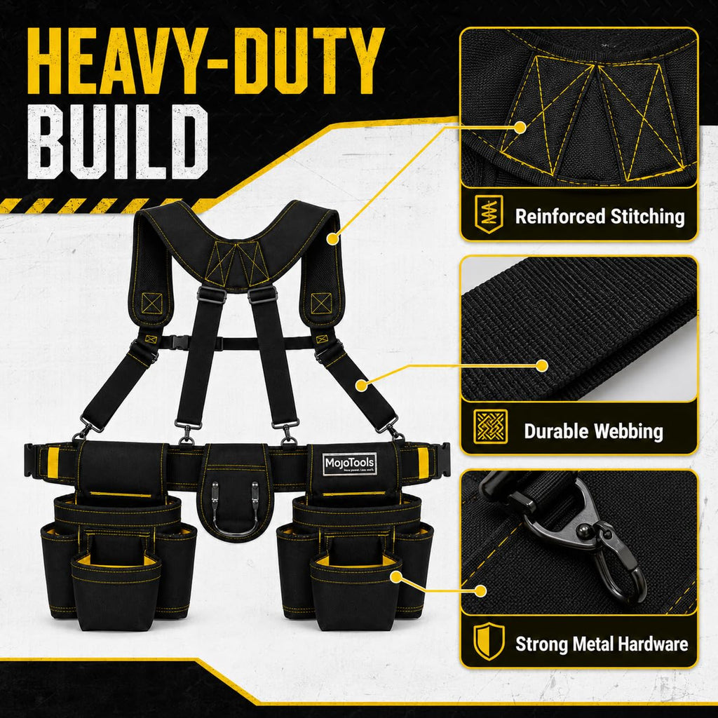 Heavy Duty Tool Belt with Suspenders H9216