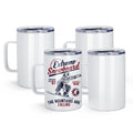 16oz Stainless Steel Sublimation Mug with Lid, 4 Pack P809