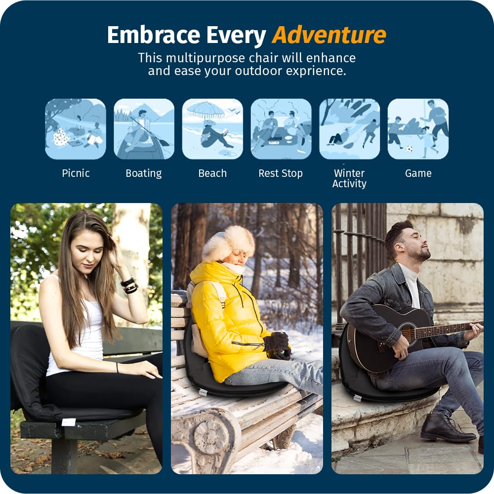 Folding Waterproof Reclining Stadium Seat Z28888