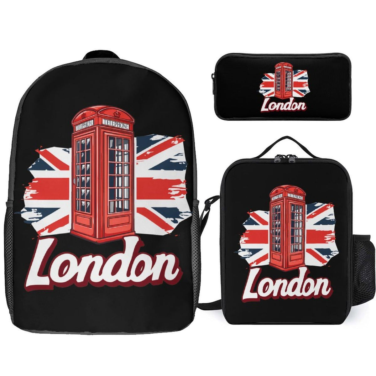 Backpack with Lunch Box Pencil Case Y352