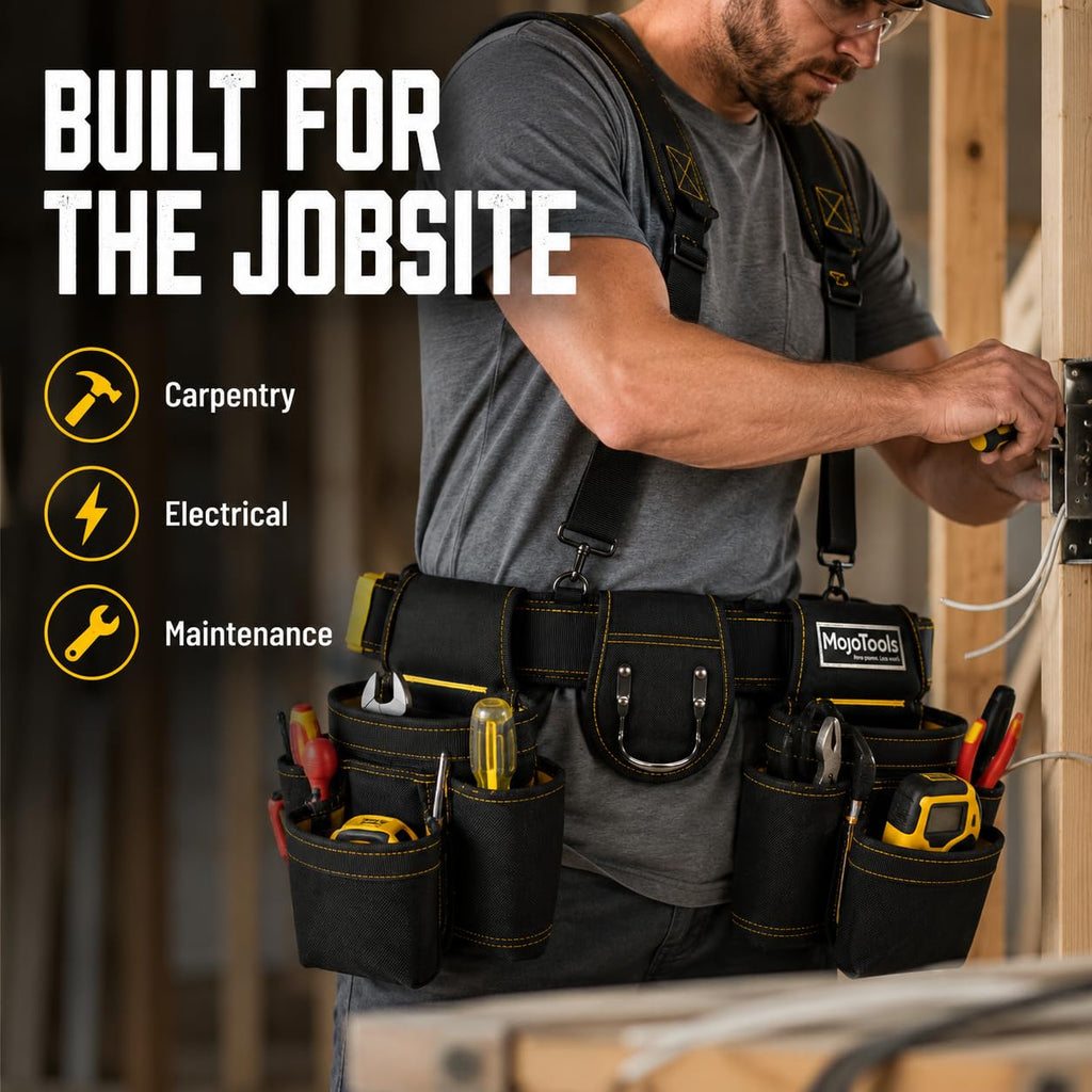 Heavy Duty Tool Belt with Suspenders H9216