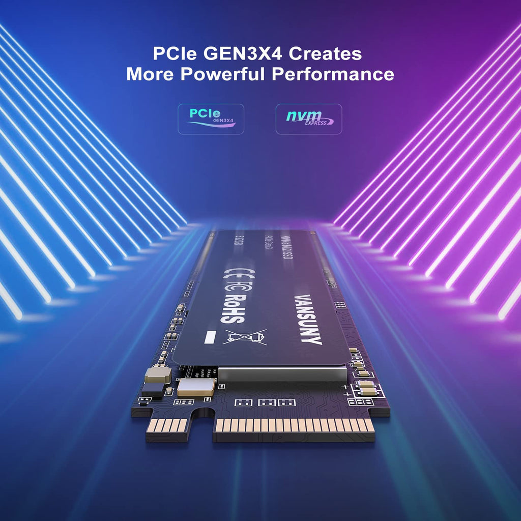 512GB NVMe M.2 Internal Solid State Drive PCIe 3.0 TLC 3D NAND 2280 O729254