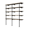 14" Deep 3 Pc Industrial Wall Mount Pipe Shelf P896861