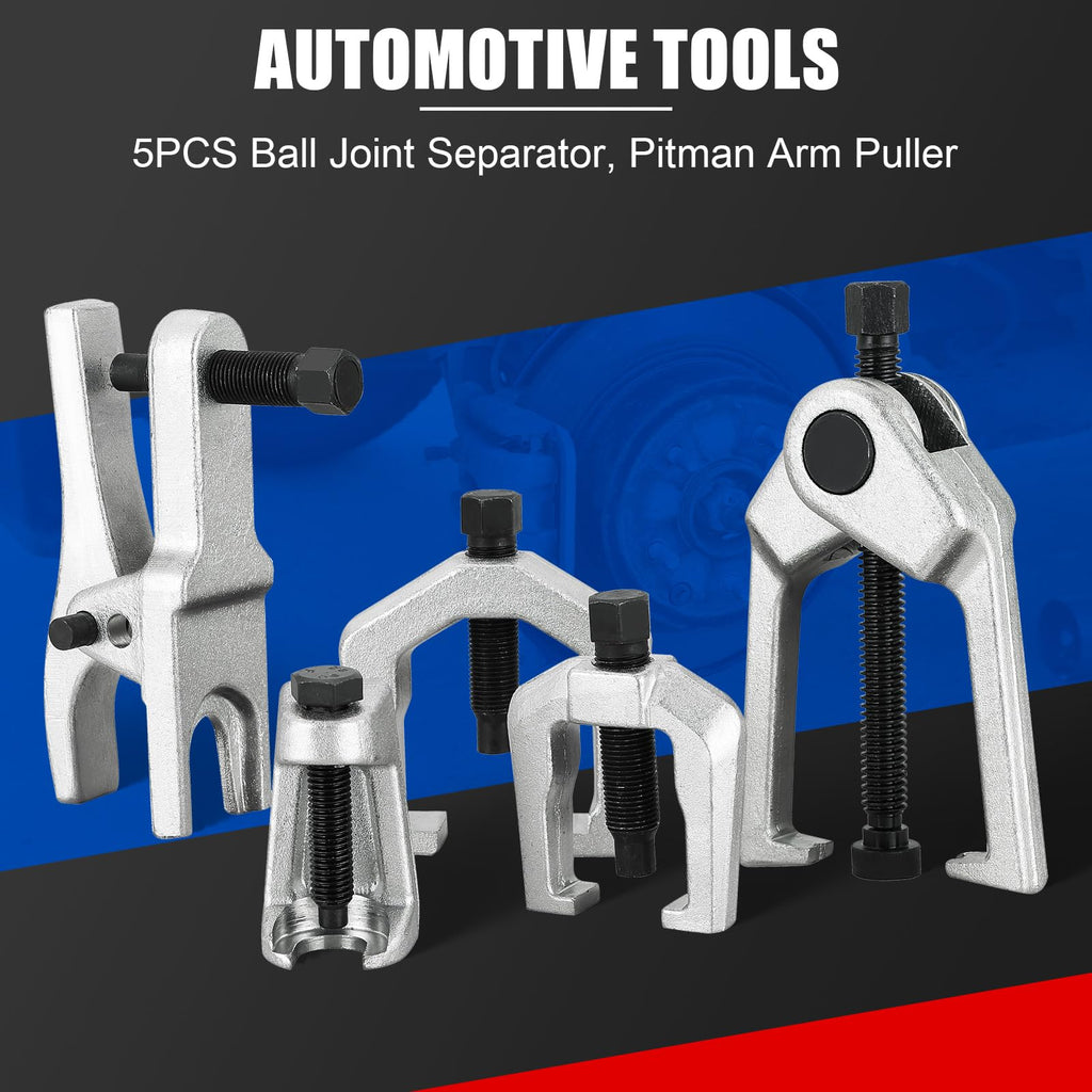 5pcs Ball Joint Separator Pitman Arm Puller Tie Rod End Tool Set H34790