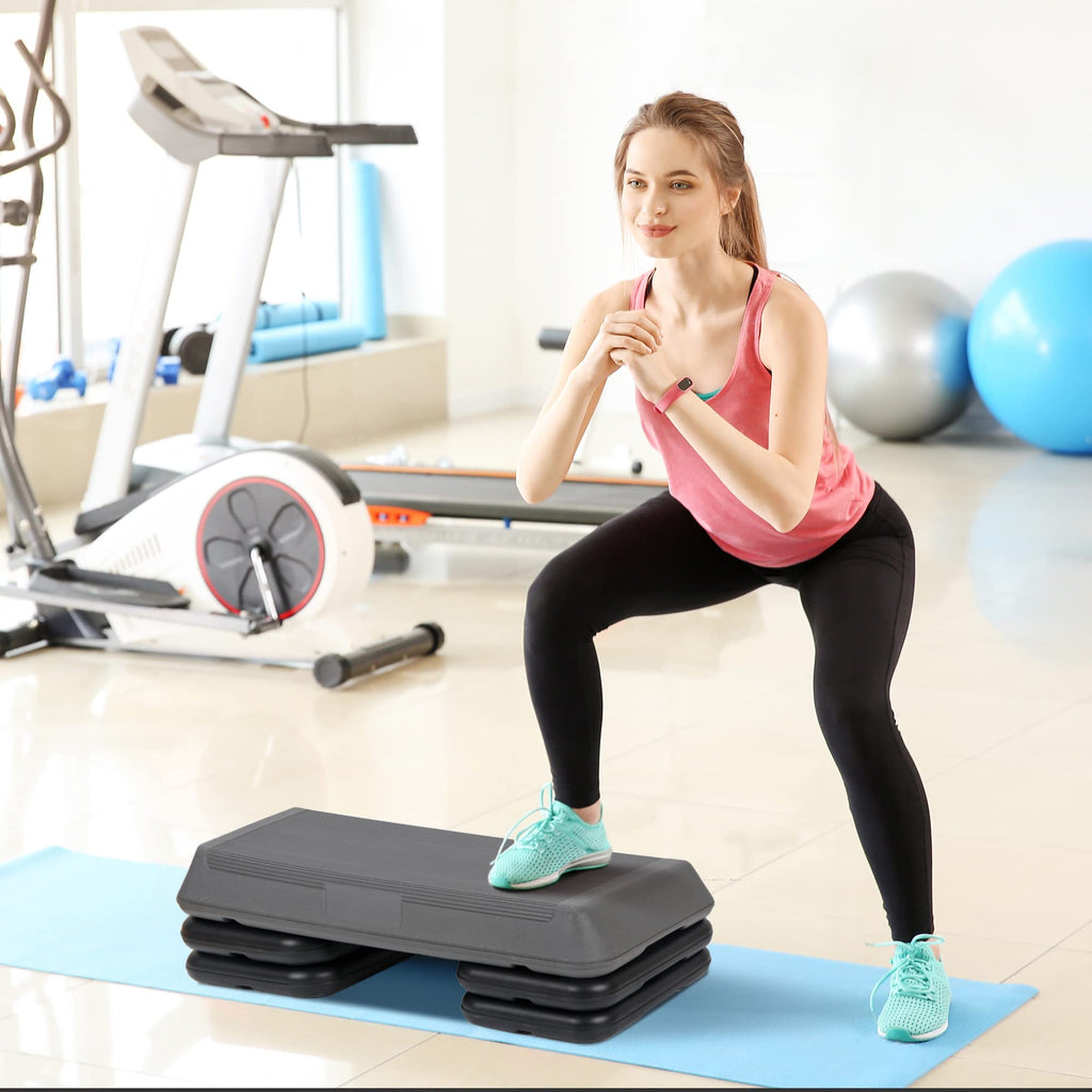 28.5'' Exercise Aerobic Step Platform with 4 Risers O833154