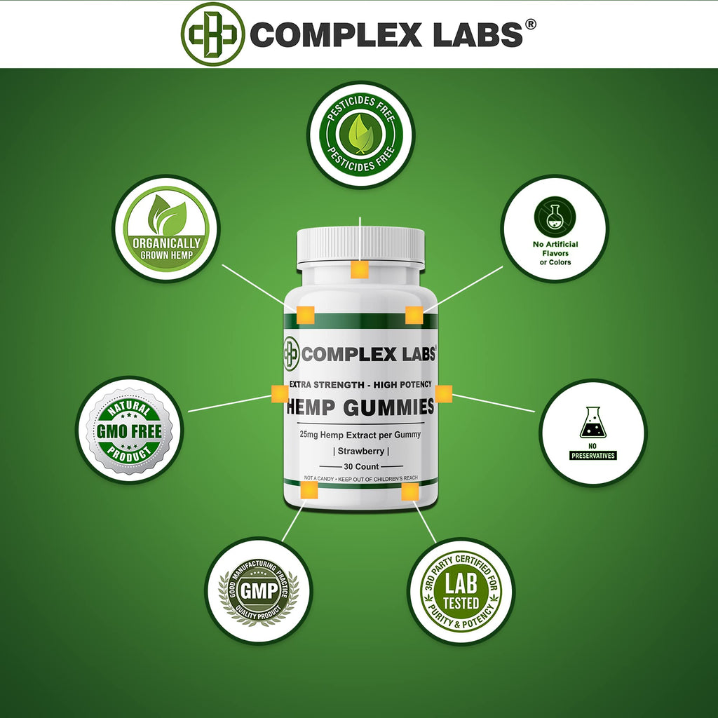Hemp Gummies 50mg Strawberry Flavor V3565
