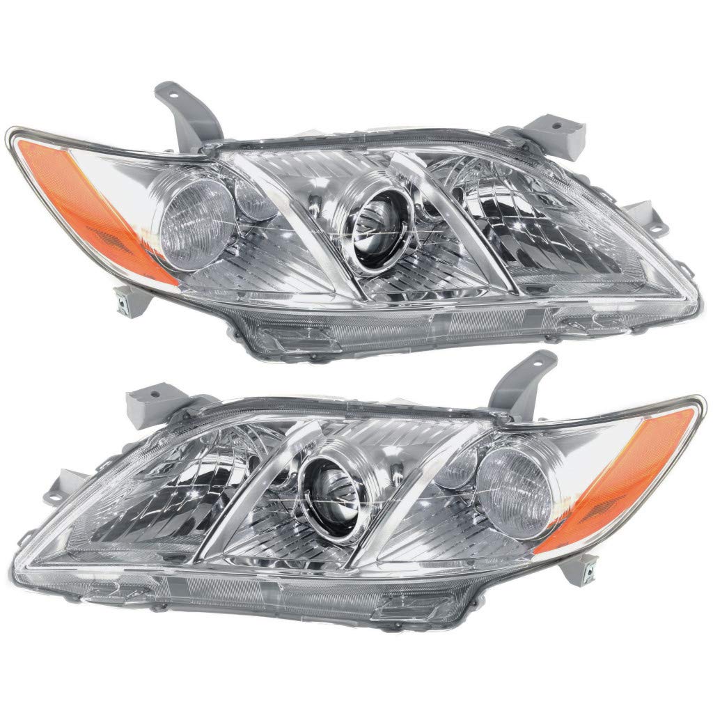 2007 2008 2009 Toyota Camry Headlight Assembly Pair Z9312