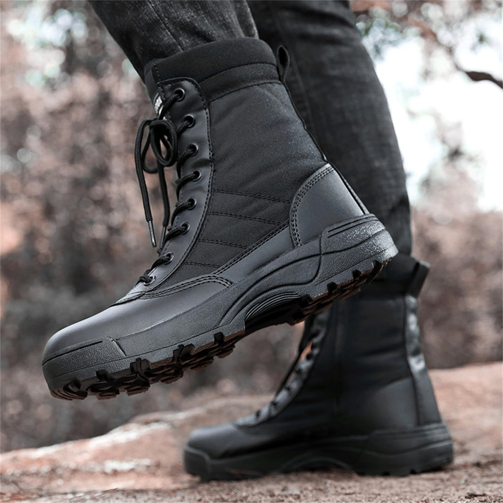 8 Inch High Top Suede Leather Military Tactical Boots S476769