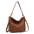 Genuine Leather Hobo Crossbody Bags with 2 Detachable Straps V220