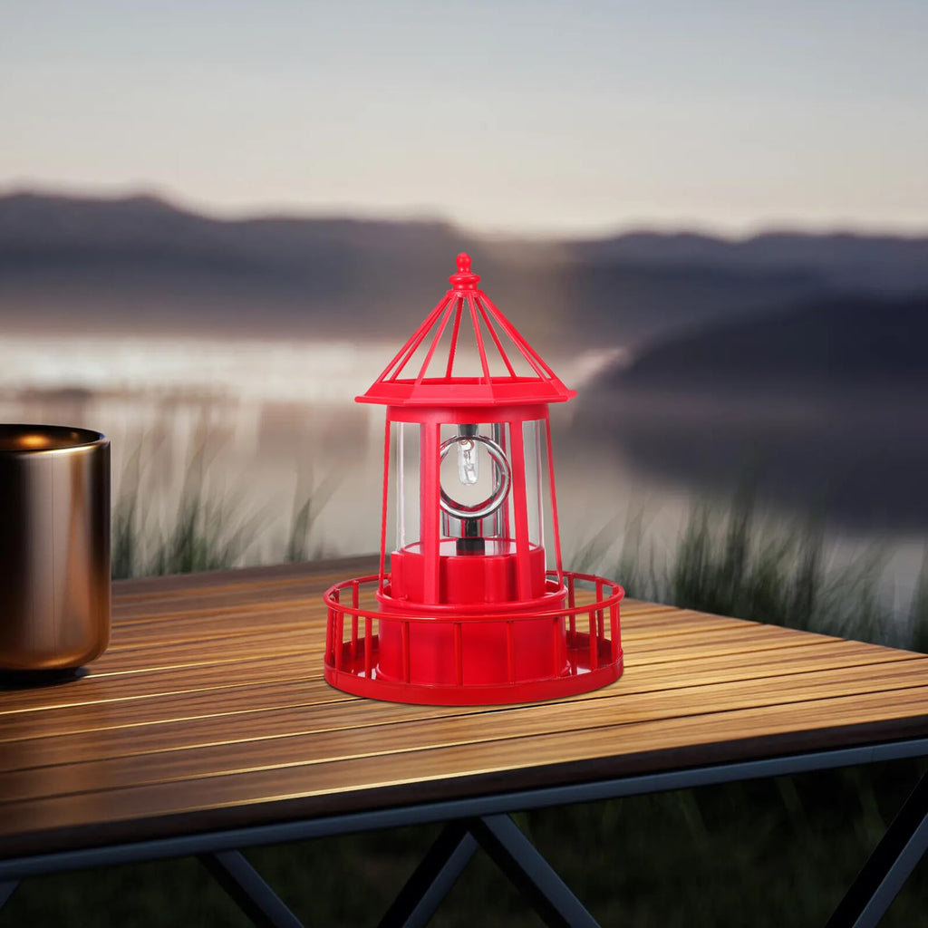 Solar Rotating Lighthouse Landscape Light Q762779
